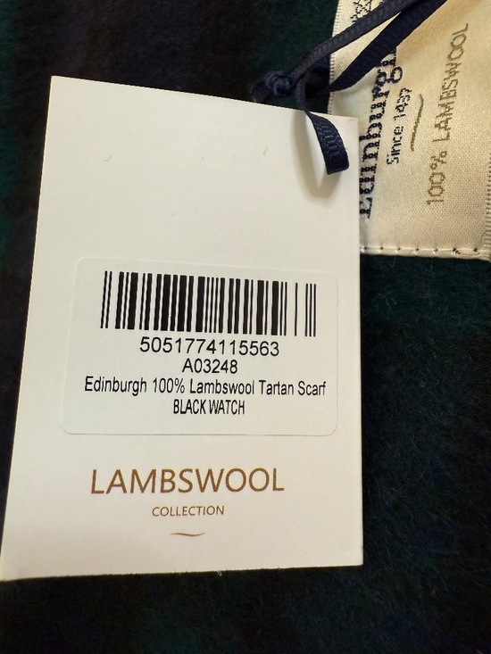 Edinburgh Lambswool Collection Scarf NWT – Black Watch Tartan - Made in Scotland - Picture 11 of 11